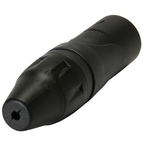 Main product image for Amphenol AX3MB Male XLR Connector Black 092-0112